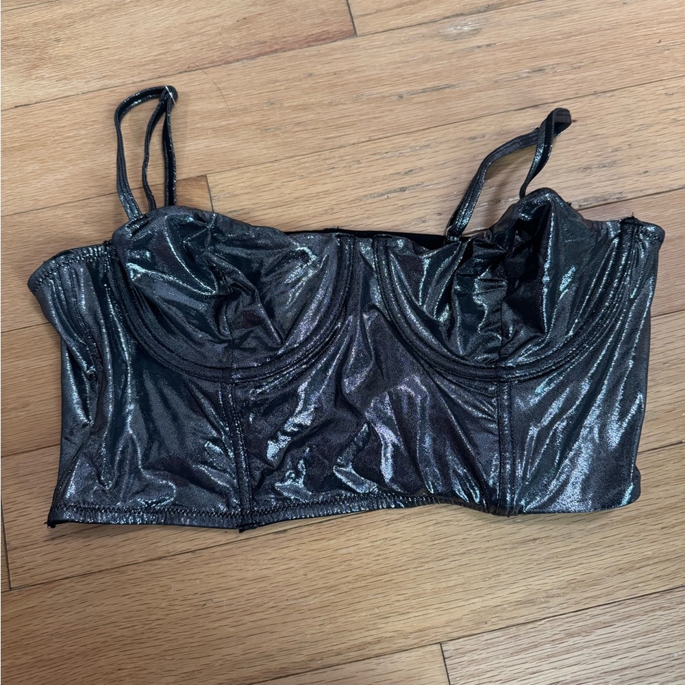 Black corset top #goth #grunge